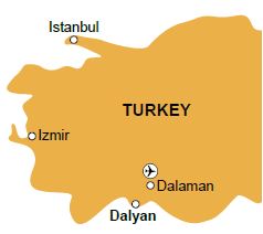 Dalyan map