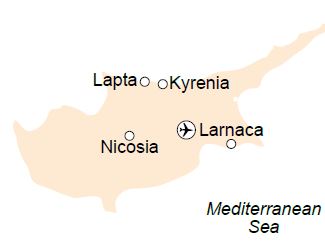 North Cyprus map