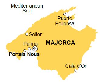 Majorca map