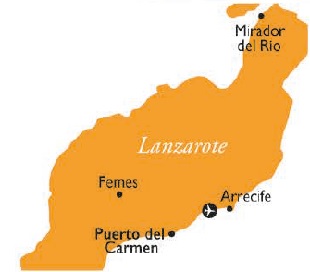 Lanzarote map