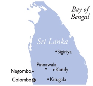 Sri Lanka map