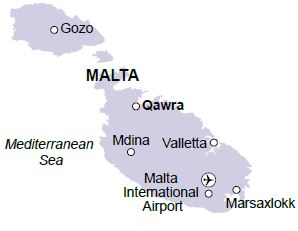 Qawra map