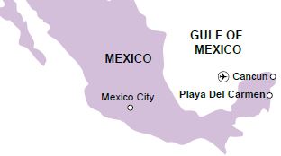 Riviera Maya map
